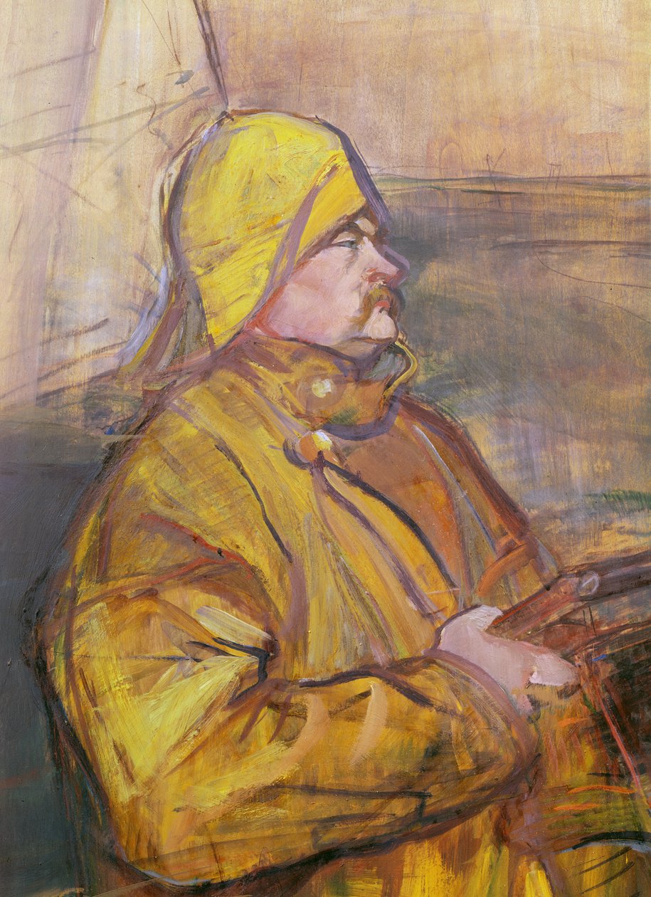 Monsieur Maurice Joyant, detail hlavy z roku 1900 od Henri de Toulouse Lautrec