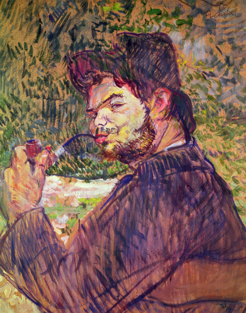 Portrét Cipy Godebski, 1896 (olej na kartonu) od Henri de Toulouse Lautrec