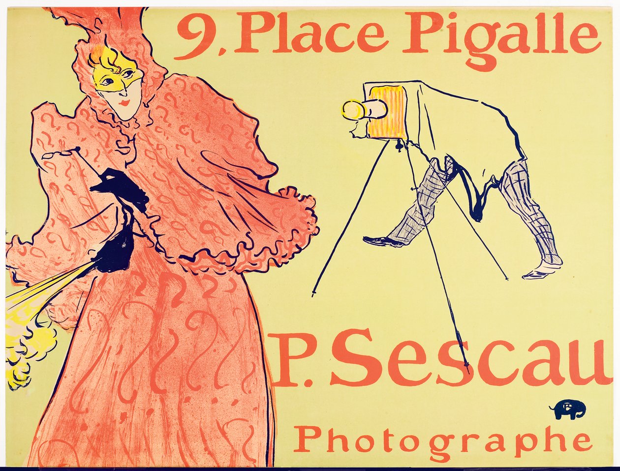 Fotograf Sescau, 1896 od Henri de Toulouse Lautrec