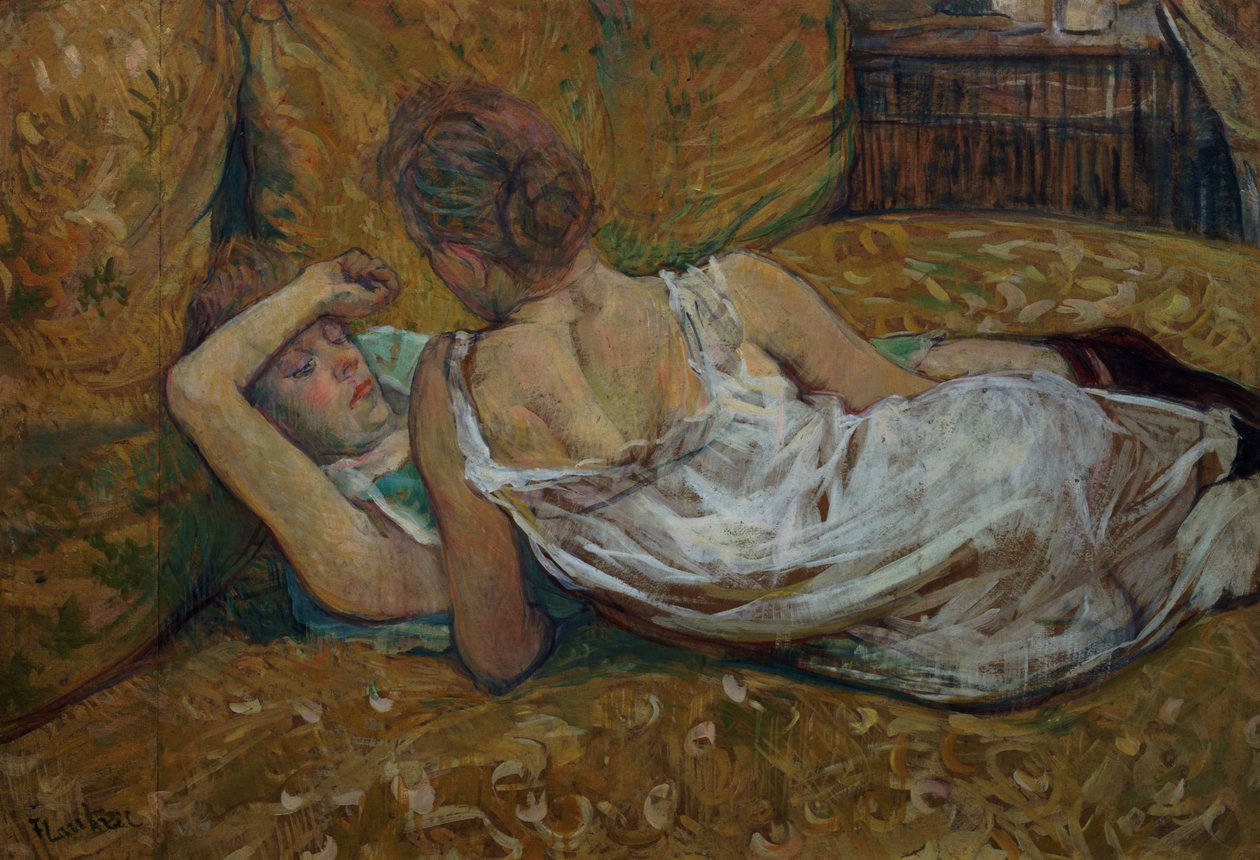Dva přátelé (pastel) od Henri de Toulouse Lautrec