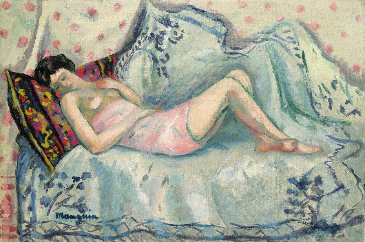 Anita v růžové halence od Henri Charles Manguin