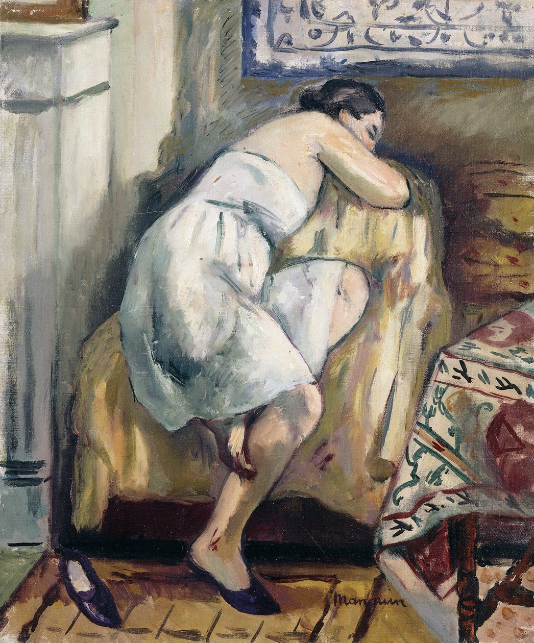 Jeanne Spící v křesle; Jeanne spící v křesle od Henri Charles Manguin