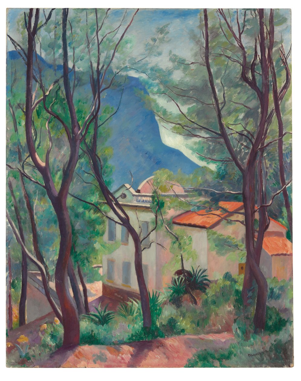 Dům na stromech, Villecroze od Henri Charles Manguin