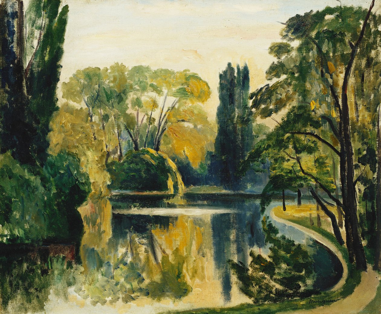 Jezero Saint-James, Bois de Boulogne od Henri Charles Manguin