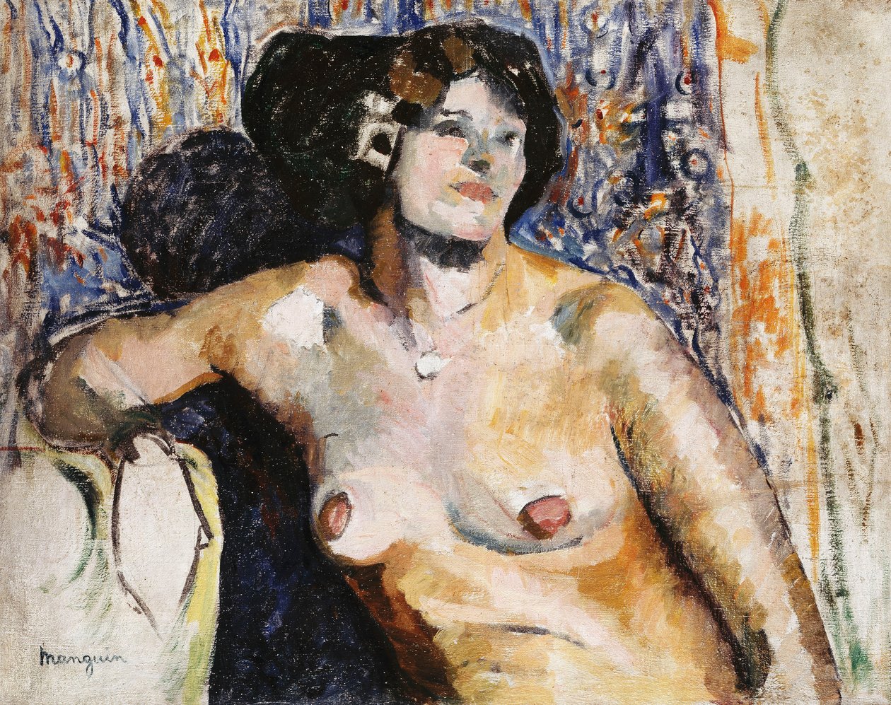 Nahé sezení; Nu Assis od Henri Charles Manguin