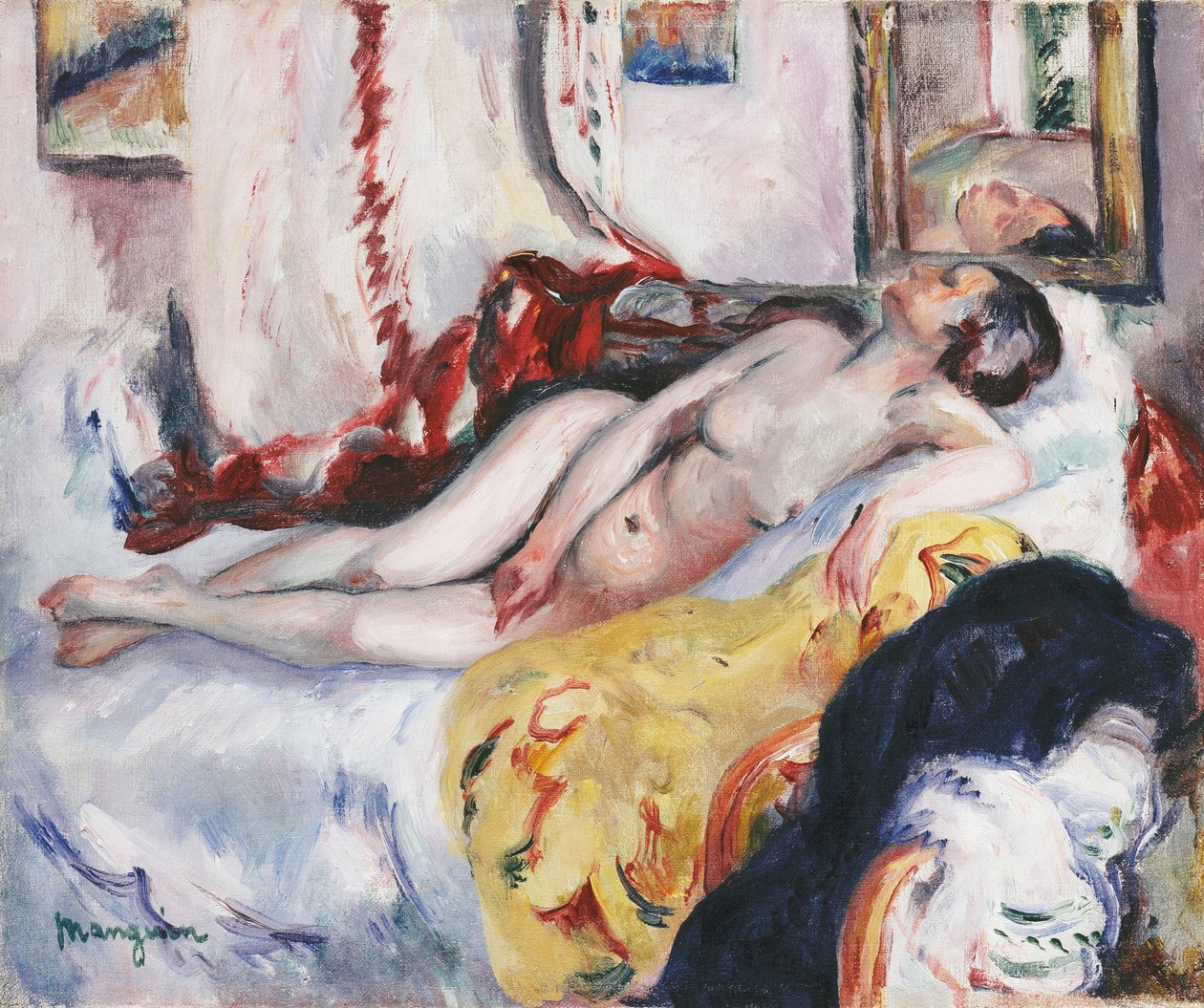 Nahý spící; Nu Dormant od Henri Charles Manguin