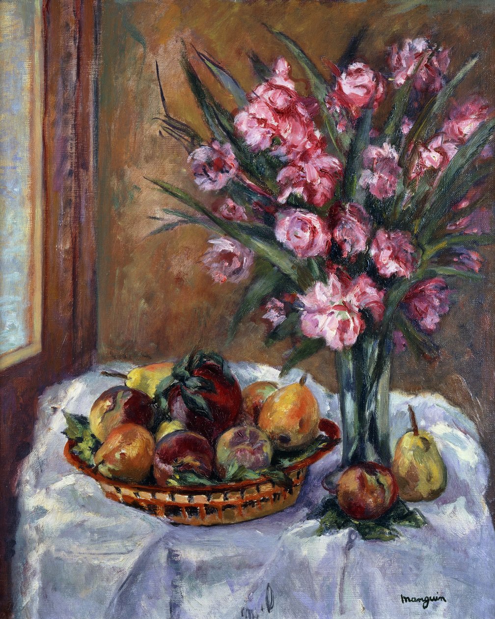 oleandr a ovoce; Oleandry a ovoce od Henri Charles Manguin