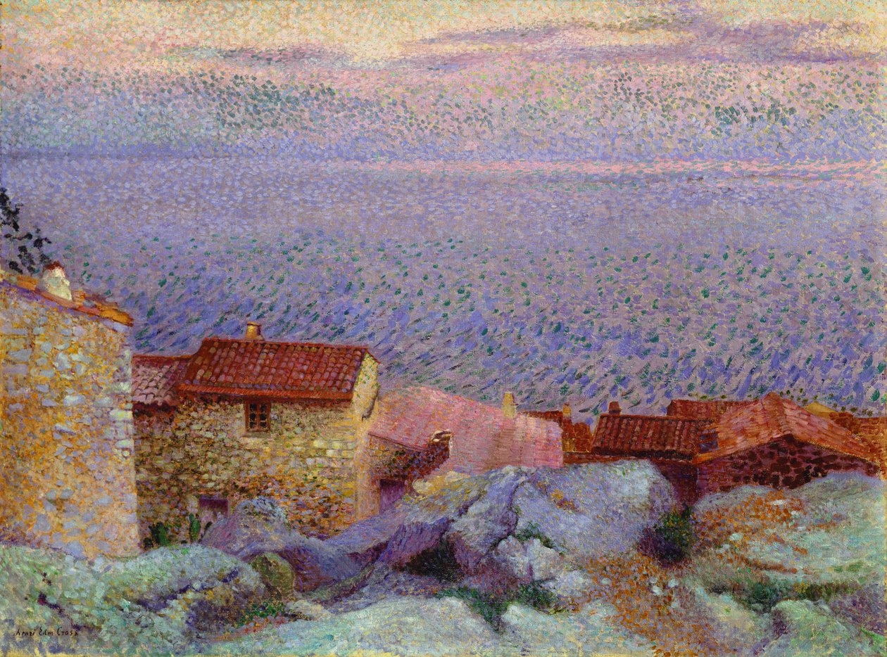 Pobřežní krajina od Henri Edmond Cross