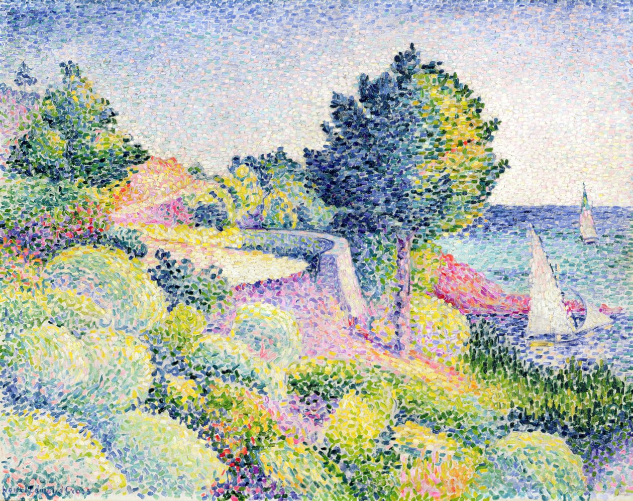 Cesta na pobřeží, 1907 od Henri Edmond Cross