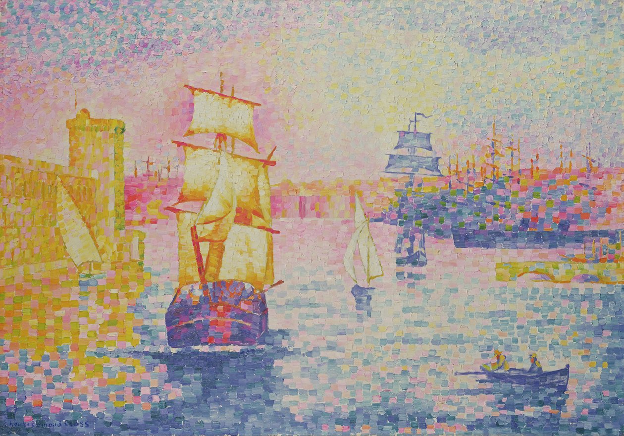 Přístav Marseilles, kolem roku 1909 od Henri Edmond Cross