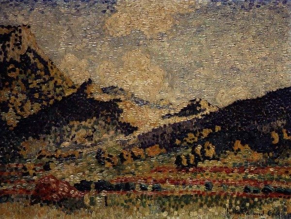 Studium pro pohoří Small Maures od Henri Edmond Cross