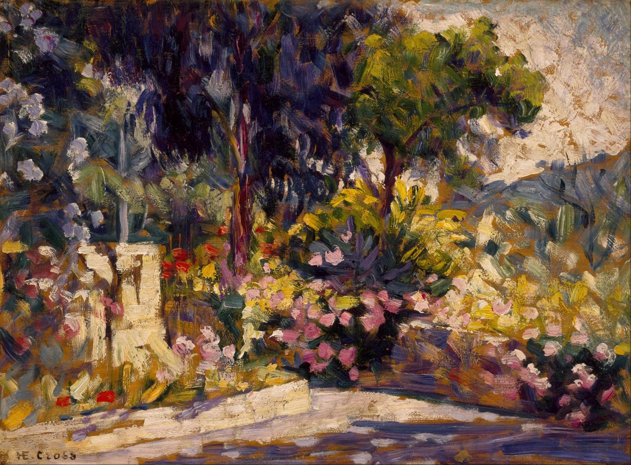 Květovaná terasa od Henri-Edmond Cross