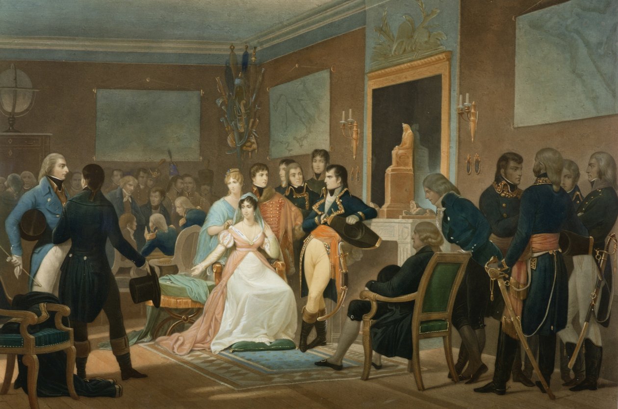 The Morning of the 18th Brumaire (9. listopadu) 1799, vyryl Jean Pierre Marie Jazet (1788-1871) 1851 (akvatinta) od Henri Frederic Schopin