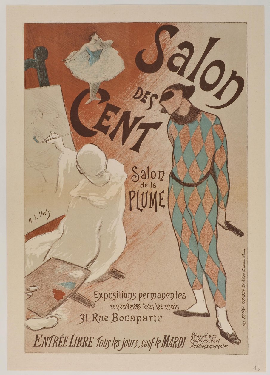 Salon des Cent - únor 1894 od Henri-Gabriel Ibels