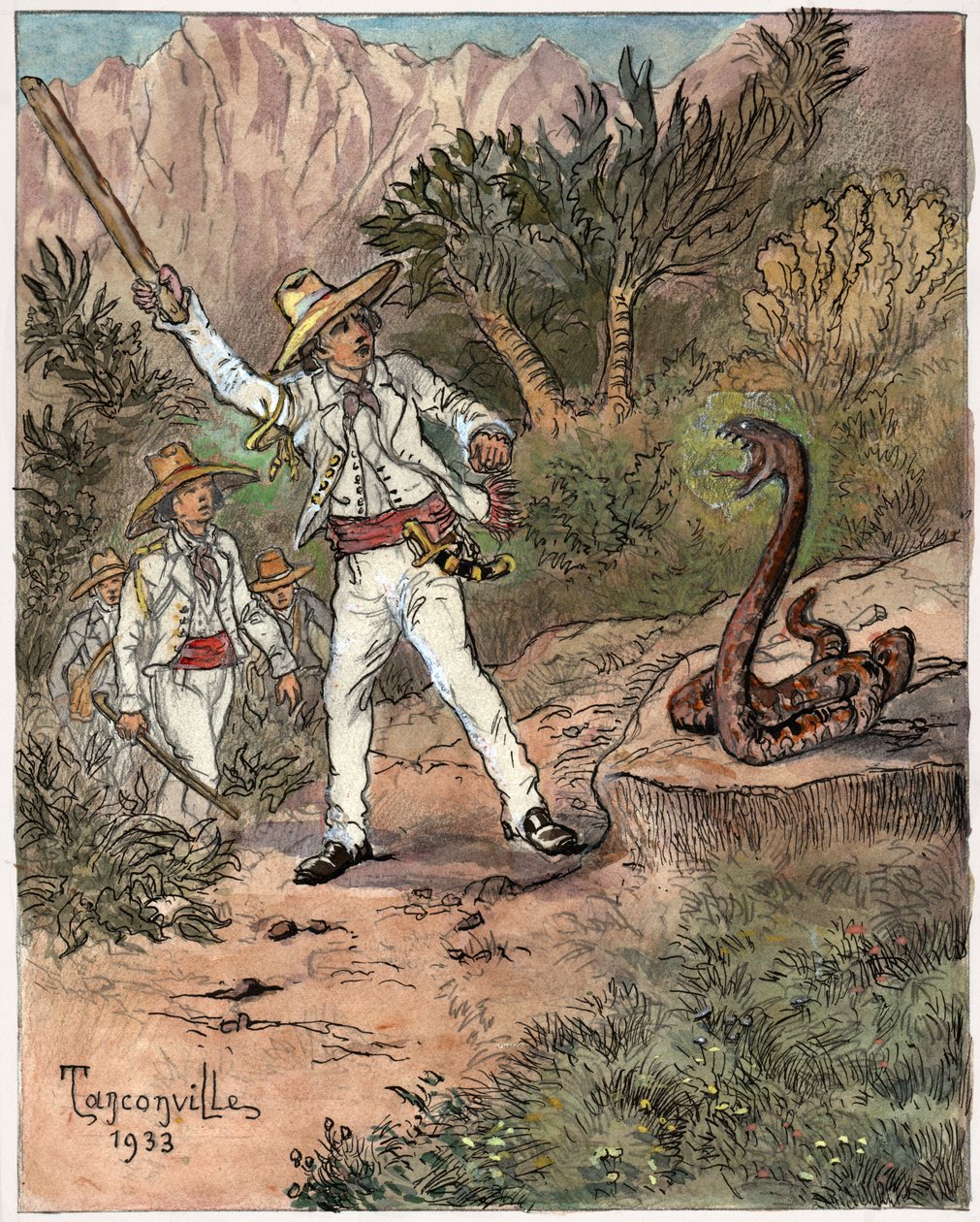 Hadí útok od Henri Garnier Tanconville