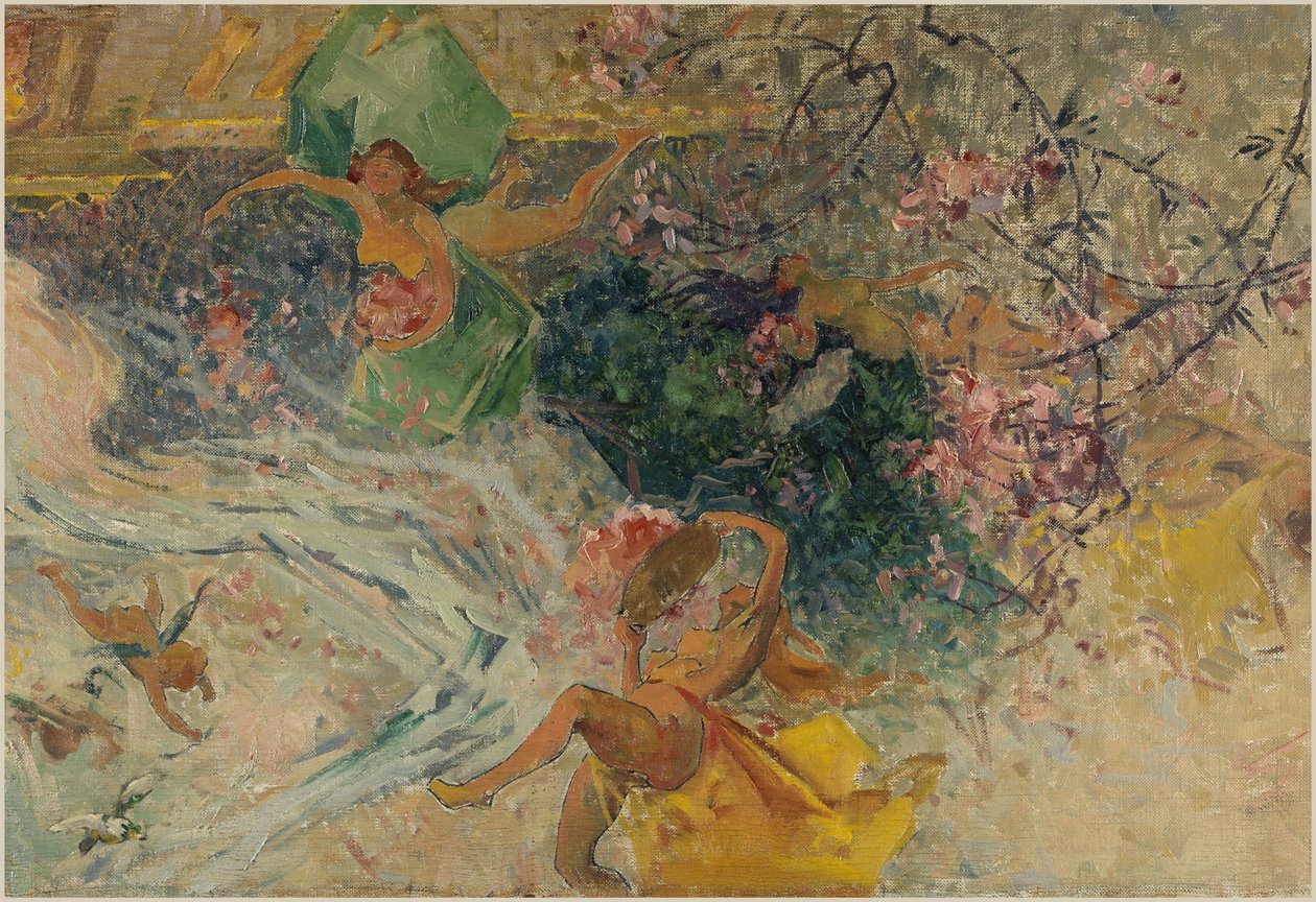 Skica radnice v Aubervilliers: Alegorie (strop radnice) od Henri Gaston Darien