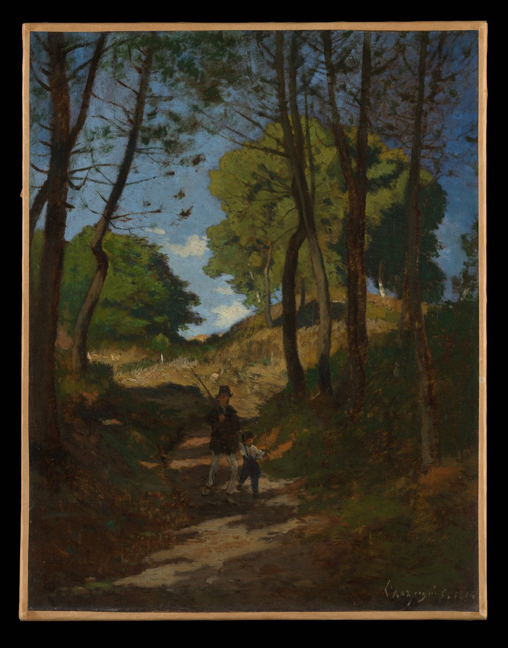 Jedle v Les Trembleaux, nedaleko Marlotte (Jedle v Les Trembleaux u Marlotte) od Henri-Joseph Harpignies