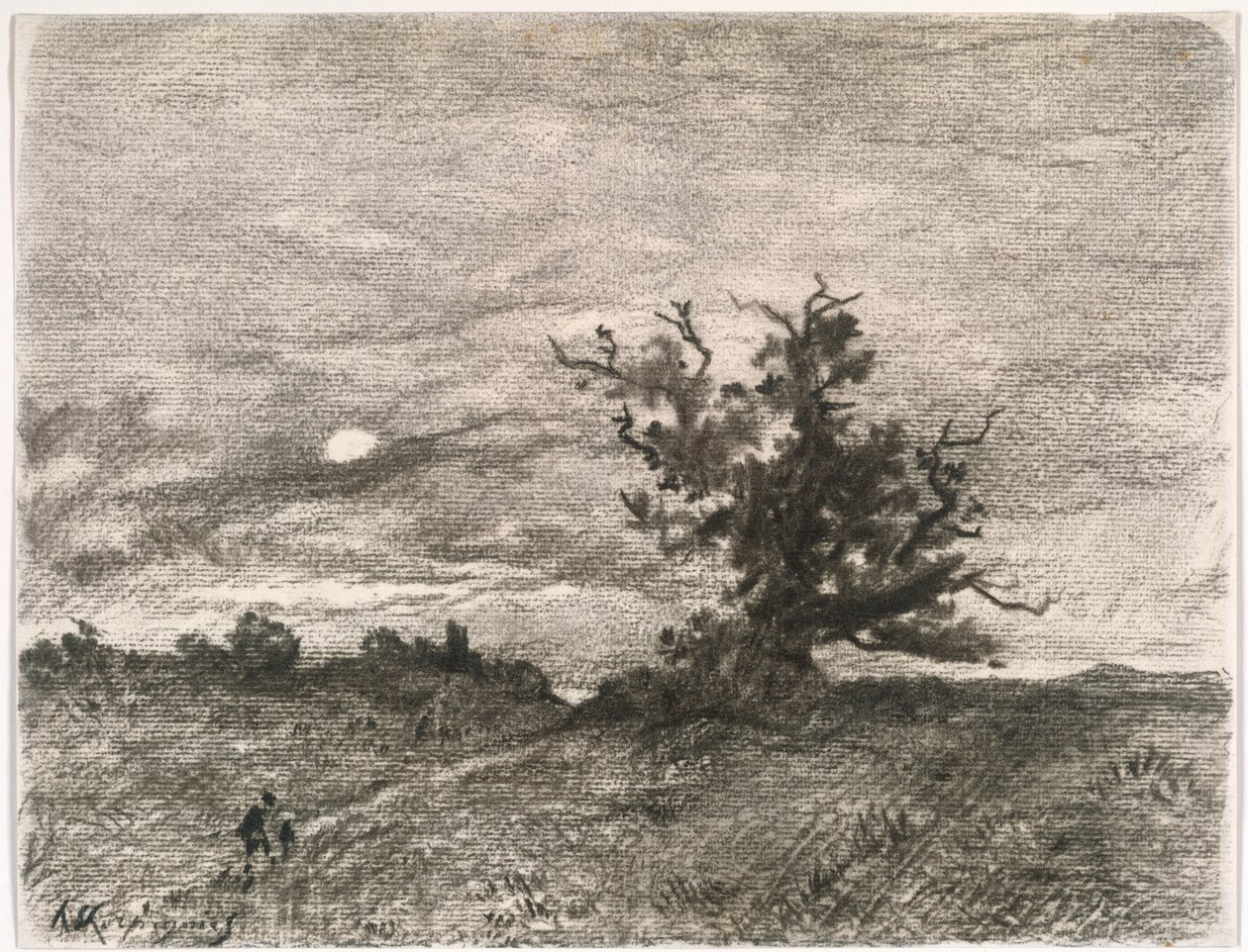 Krajina v měsíčním svitu od Henri-Joseph Harpignies