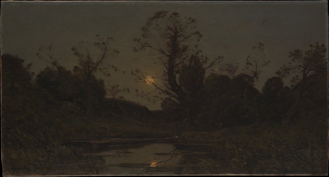 Východ měsíce od Henri-Joseph Harpignies