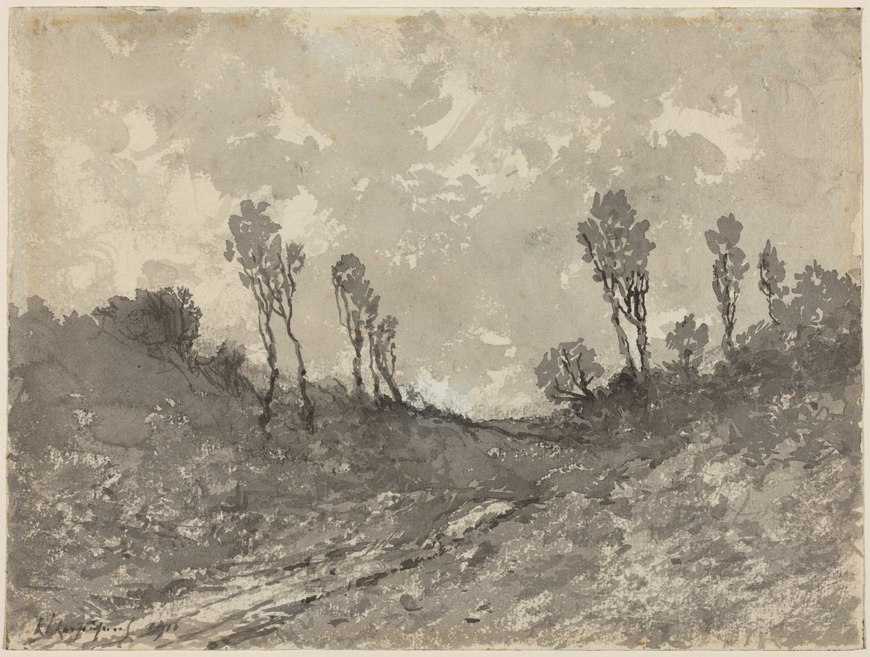 Cesta u Hérissonu od Henri-Joseph Harpignies
