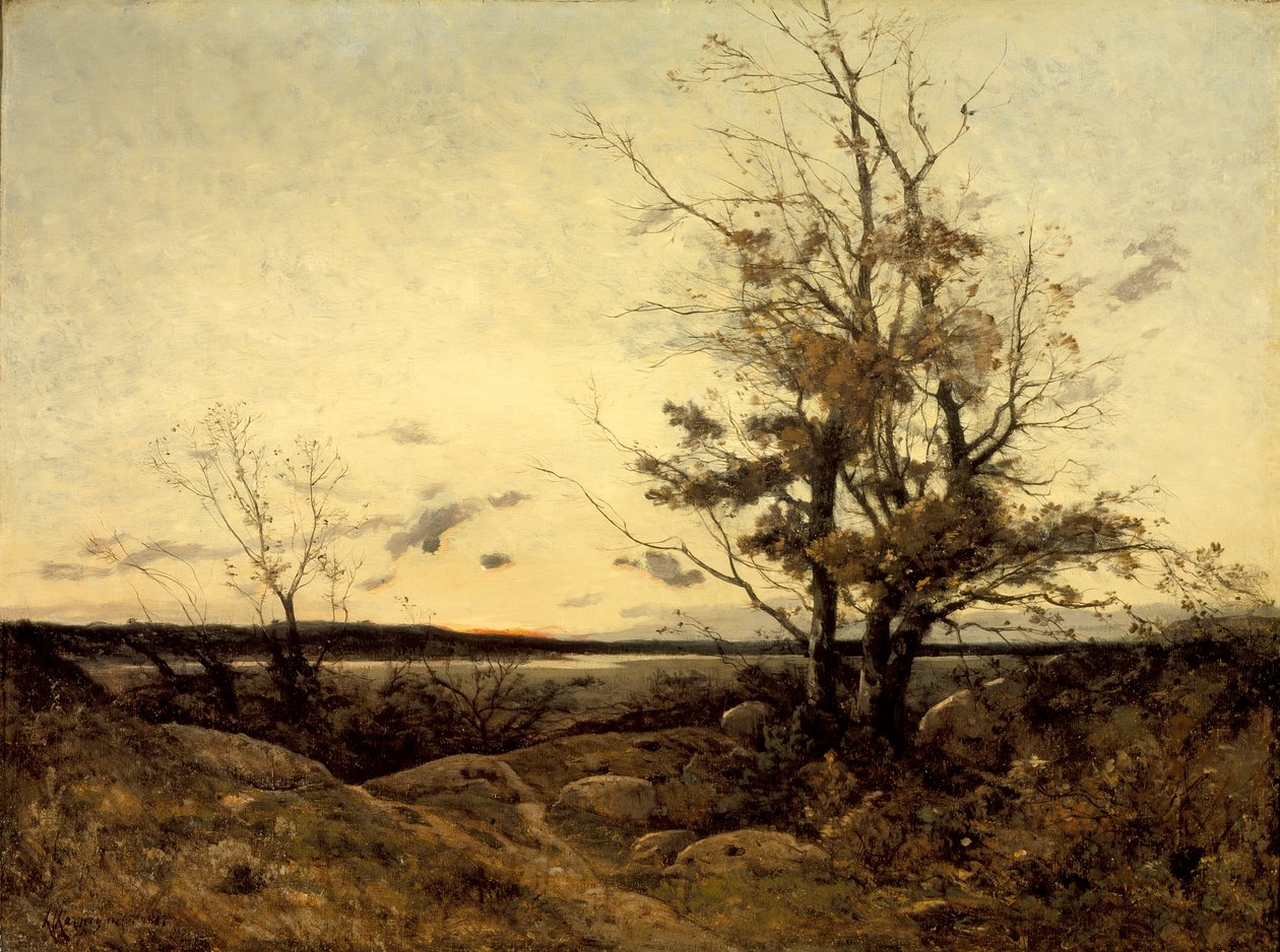 Západ slunce v krajině od Henri-Joseph Harpignies