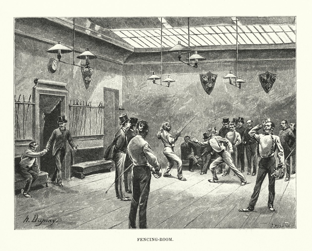 Šermírna (rytina) od Henri-Louis Dupray