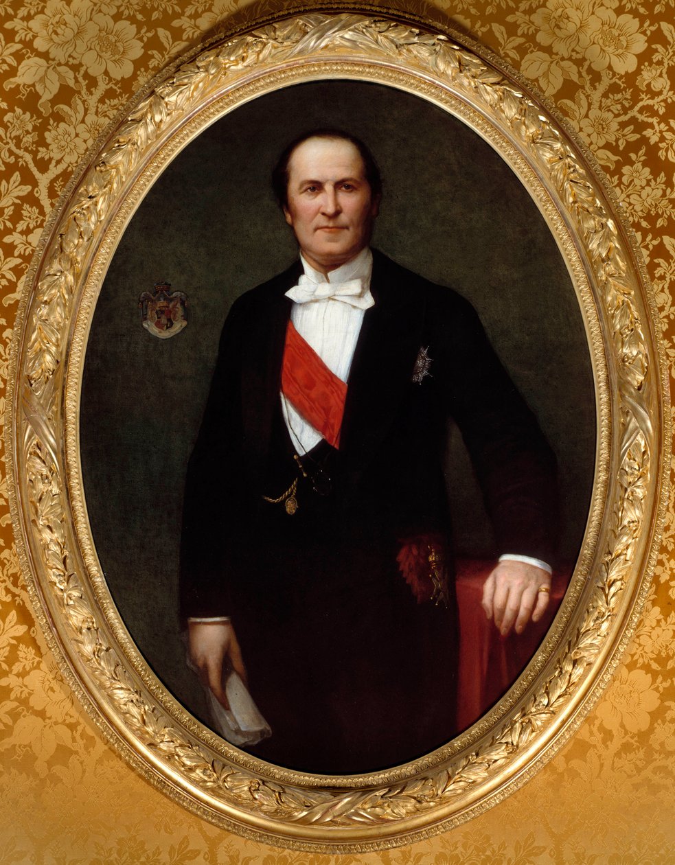 Portrét barona Eugene-Georges Haussmann, prefeta v Paříži (1809-1891)“ Stál u zrodu velkých renovačních prací města Paříže za Druhého císařství. Obraz Henriho Lehmanna (Karl Ernest (Ernst) Rudolf Heinrich Salem dit) (1814-1882) od Henri Lehmann