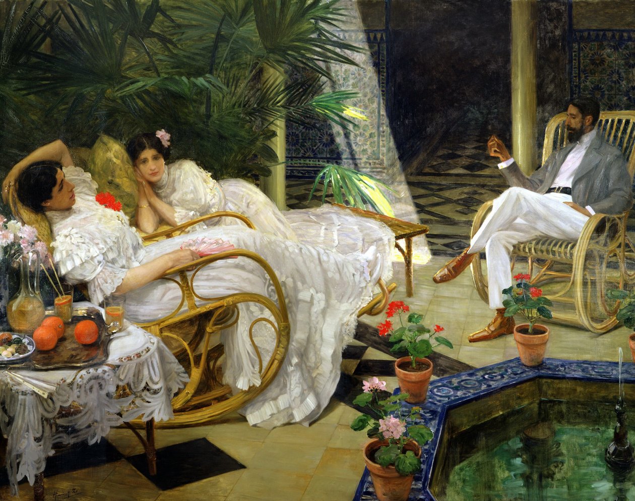 Nádvoří, 1908. od Henri Achille Zo
