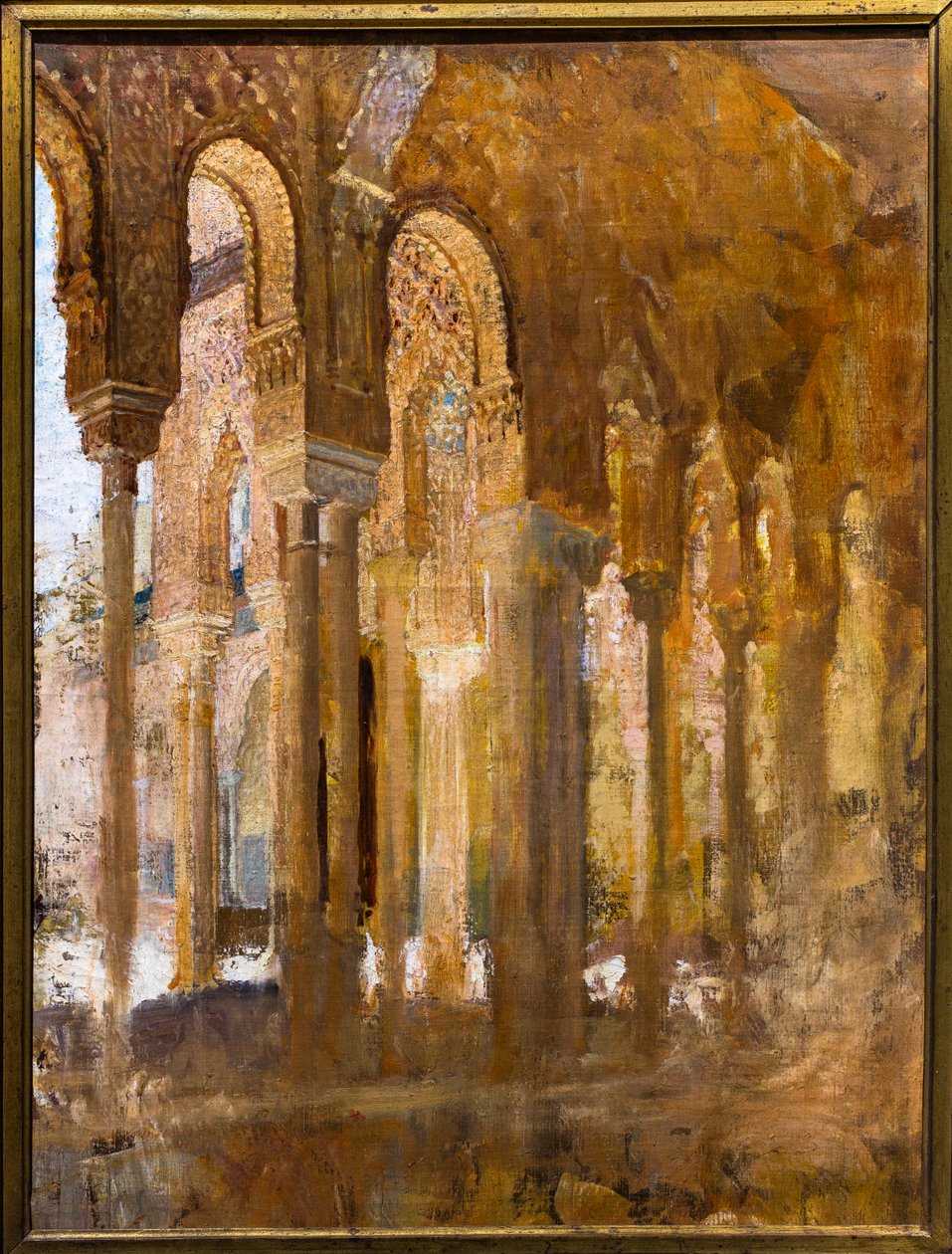 Kolonáda Lvího nádvoří v Alhambře od Henri Alexandre Georges Regnault