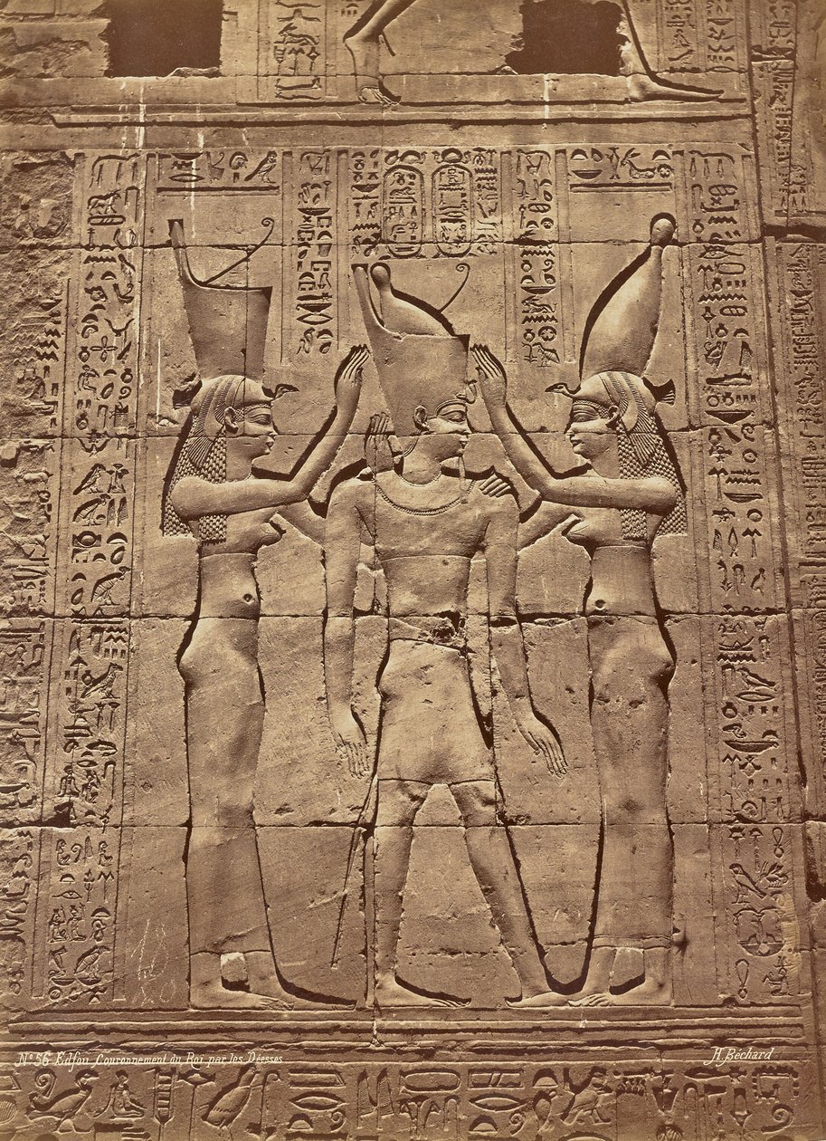 Korunovace krále v Edfu od Désese od Henri Béchard