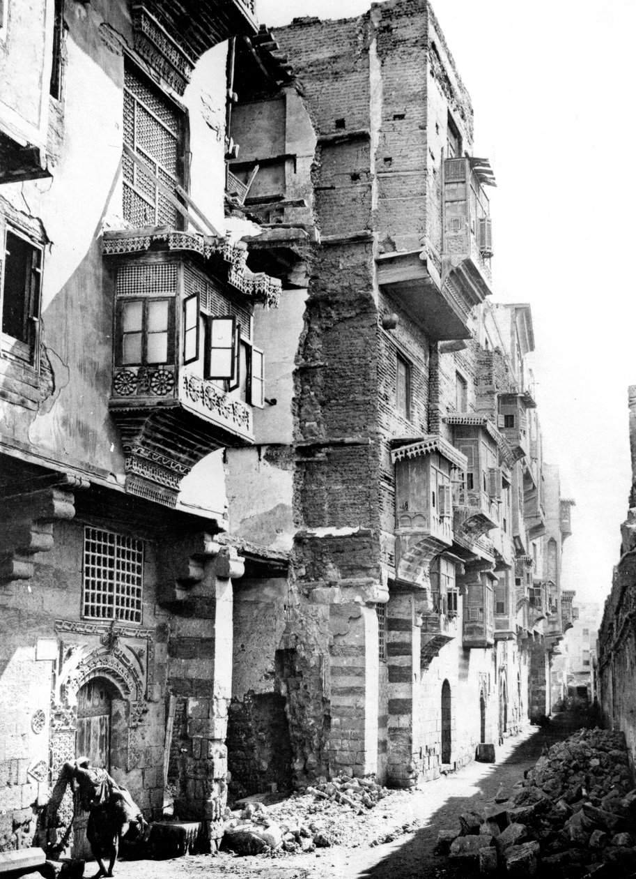 Street, Núbie, Egypt, 1887 od Georges Henri Bechard