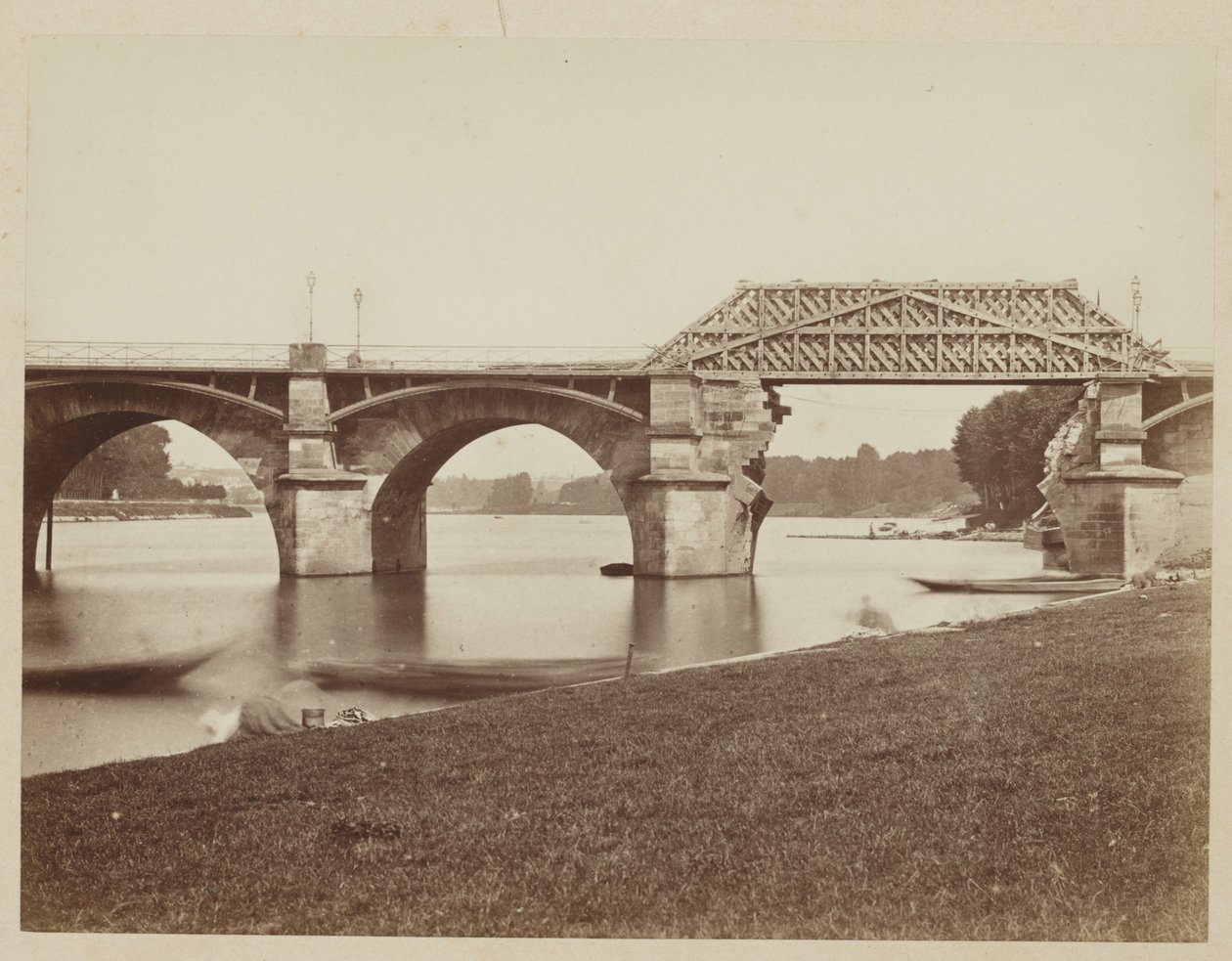 Pont de Saint Cloud po prusko-francouzské válce od Henri Bevan