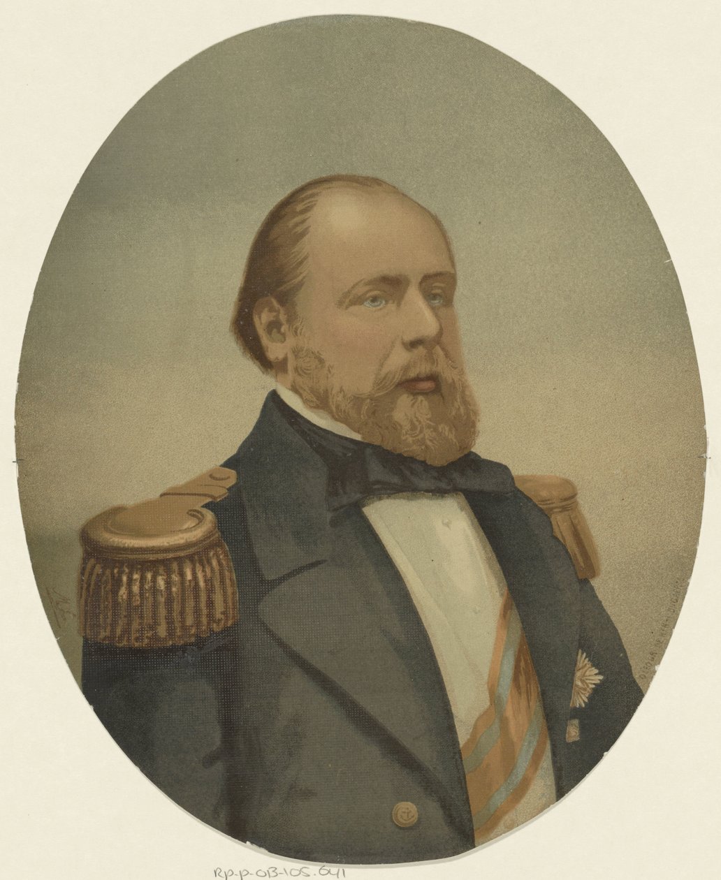 Portrét Viléma III., nizozemského krále od Henri Bogaerts