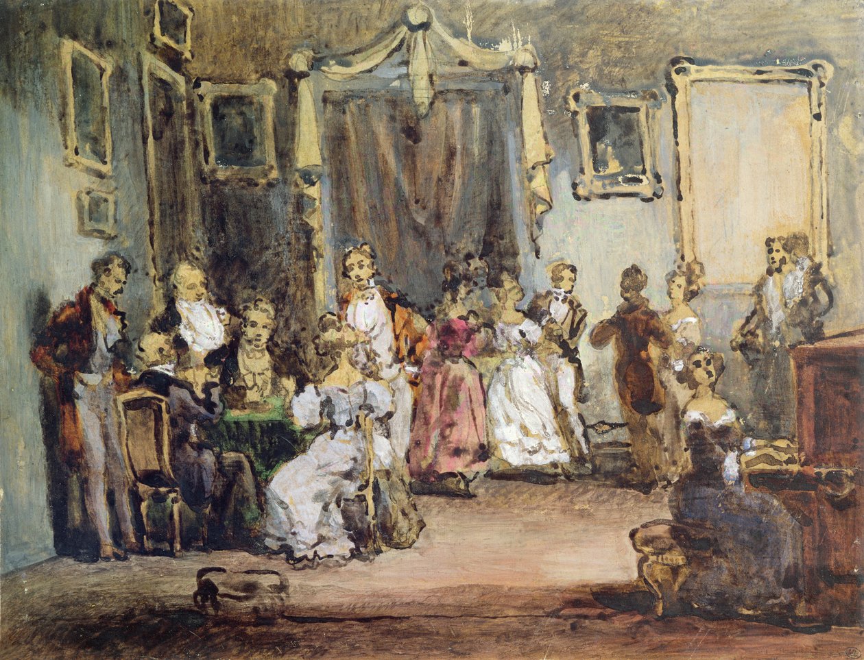 Večer v domě Madame X od Henri Bonaventure Monnier