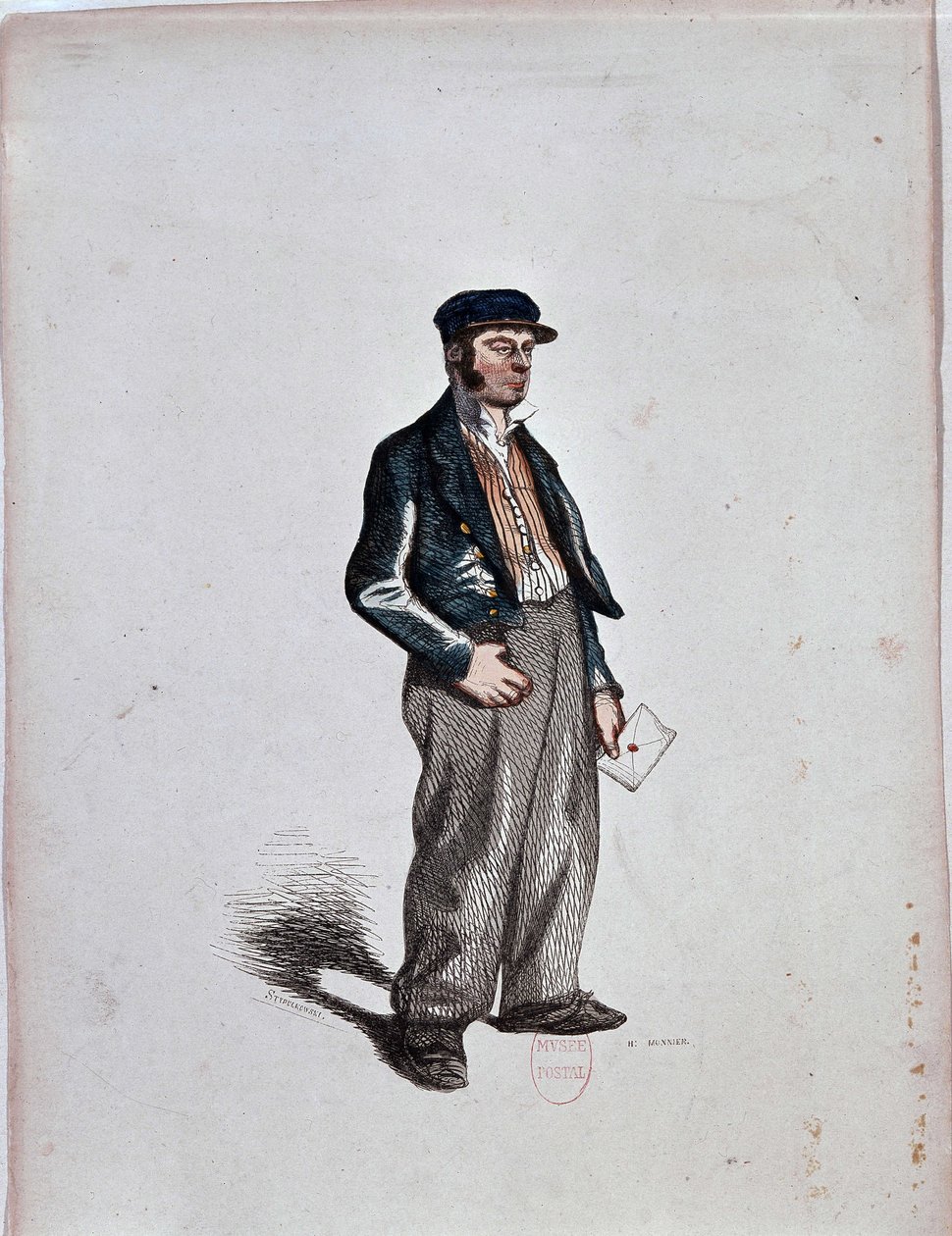 Komisař (Factor) Henri Monnier, c. 1850 od Henri Bonaventure Monnier