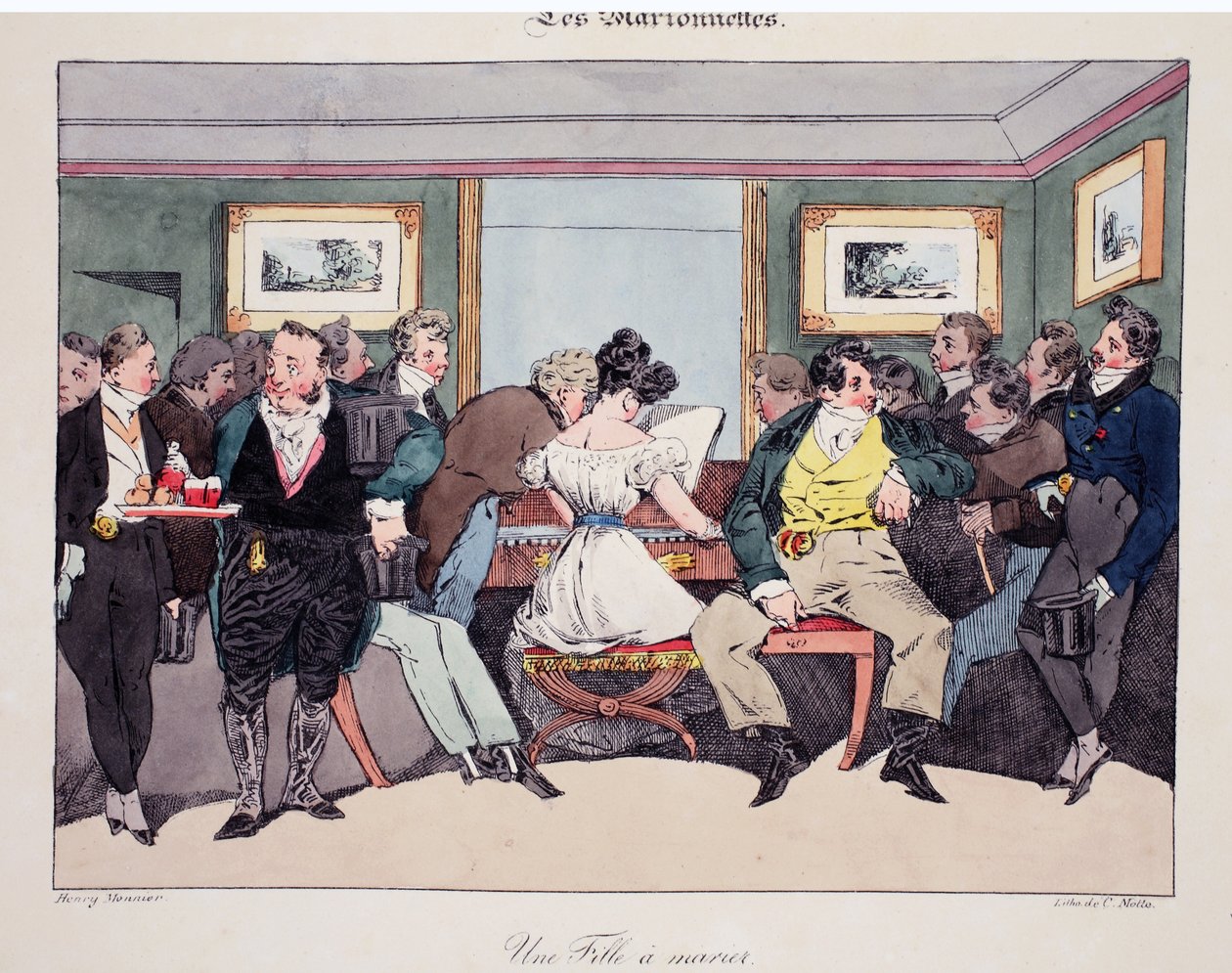 Une fille a marier, ilustrace z 