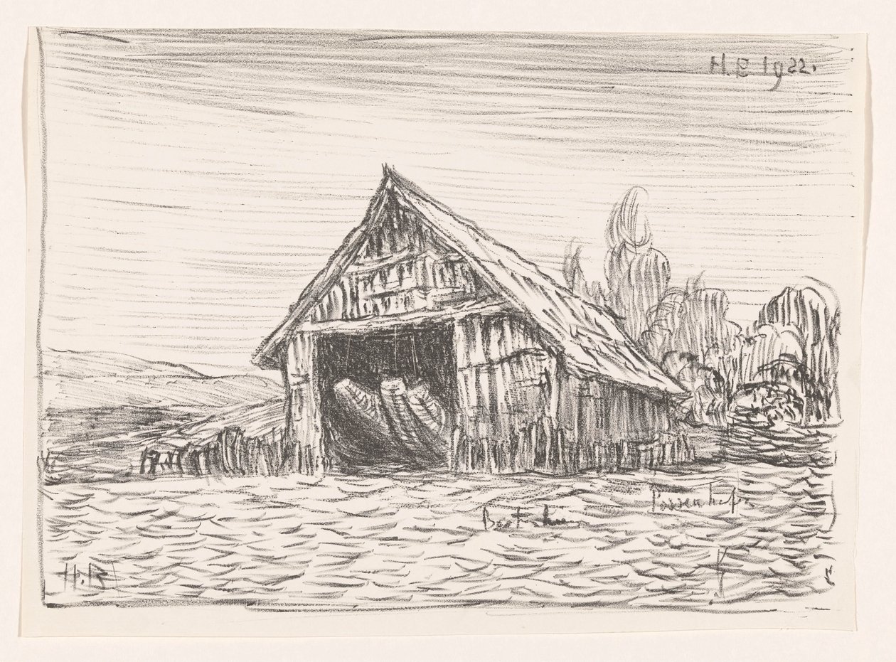 Boothuis in Possenhofen (původní název na objektu) od Henri Braakensiek