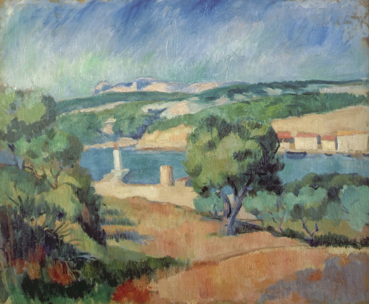 Nedaleko St. Tropez od Henri Charles (after) Manguin
