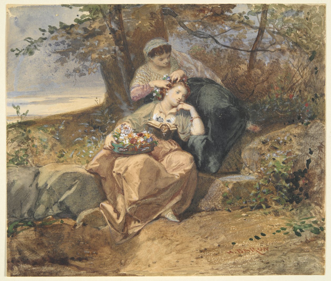 Dvě ženy od Henri Charles Antoine Baron