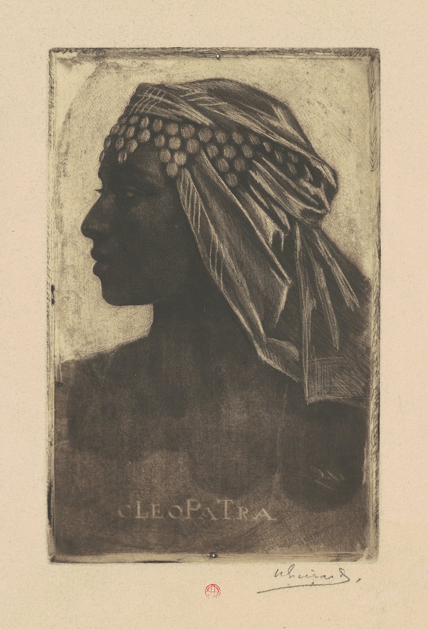 Kleopatra od Henri Charles Guérard