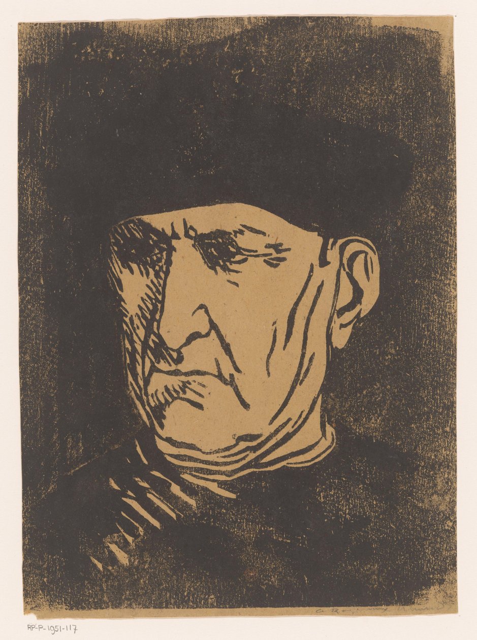 Hlava duchovního od Henri Charles Guérard
