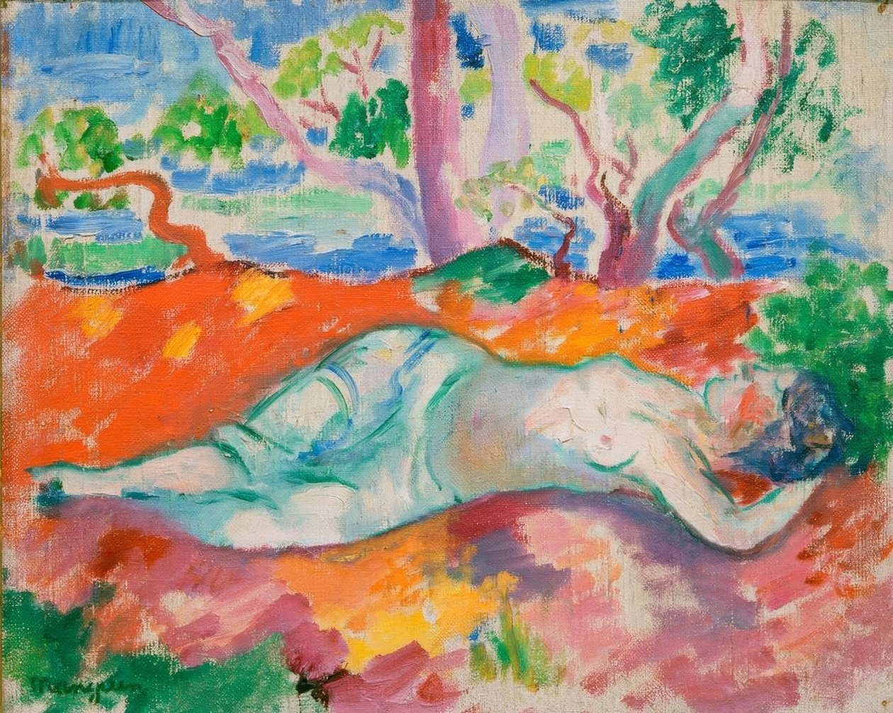 Jezdkyně, spící žena od Henri Charles Manguin
