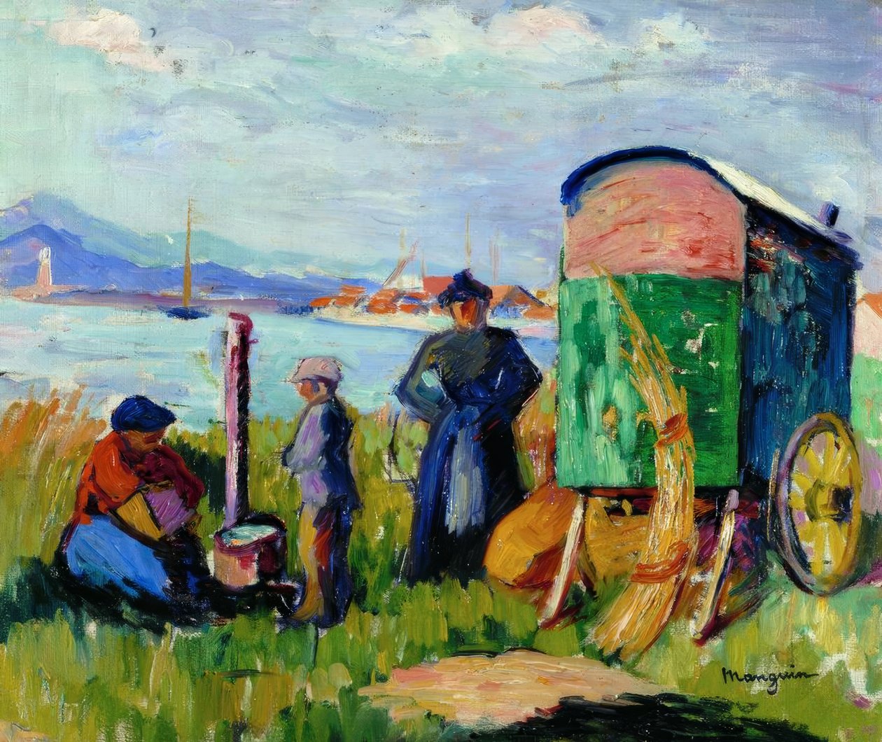 Cikánský vůz od Henri Charles Manguin