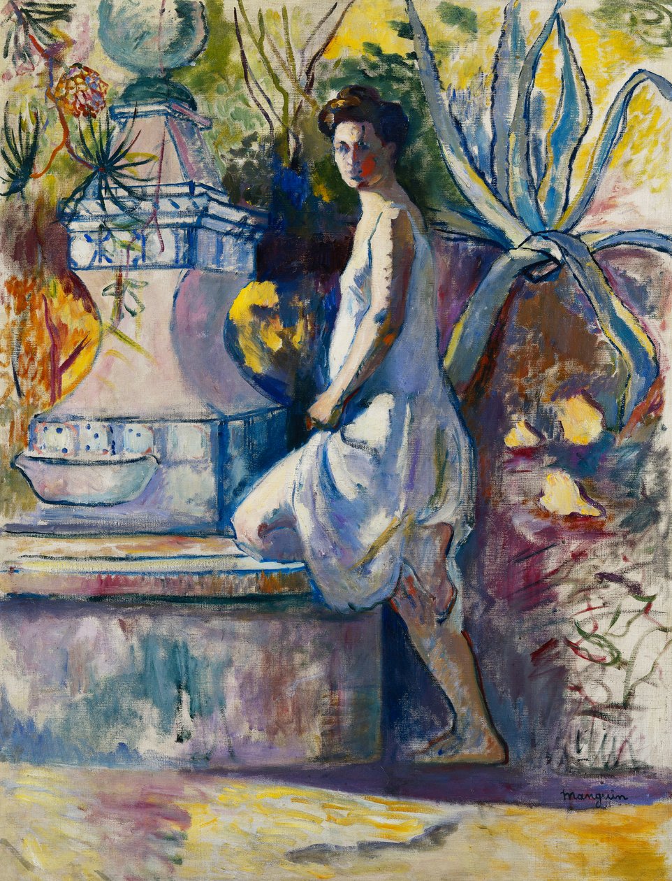 Jana u fontány, Villa Demiere od Henri Charles Manguin