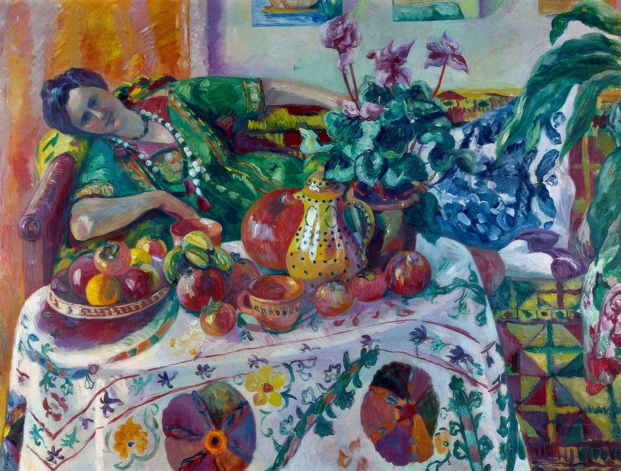 Jeanne ležící na pohovce nebo La petite odalisque od Henri Charles Manguin