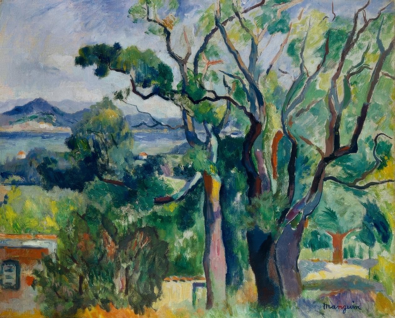 Zátoka Saint-Tropez od Henri Charles Manguin