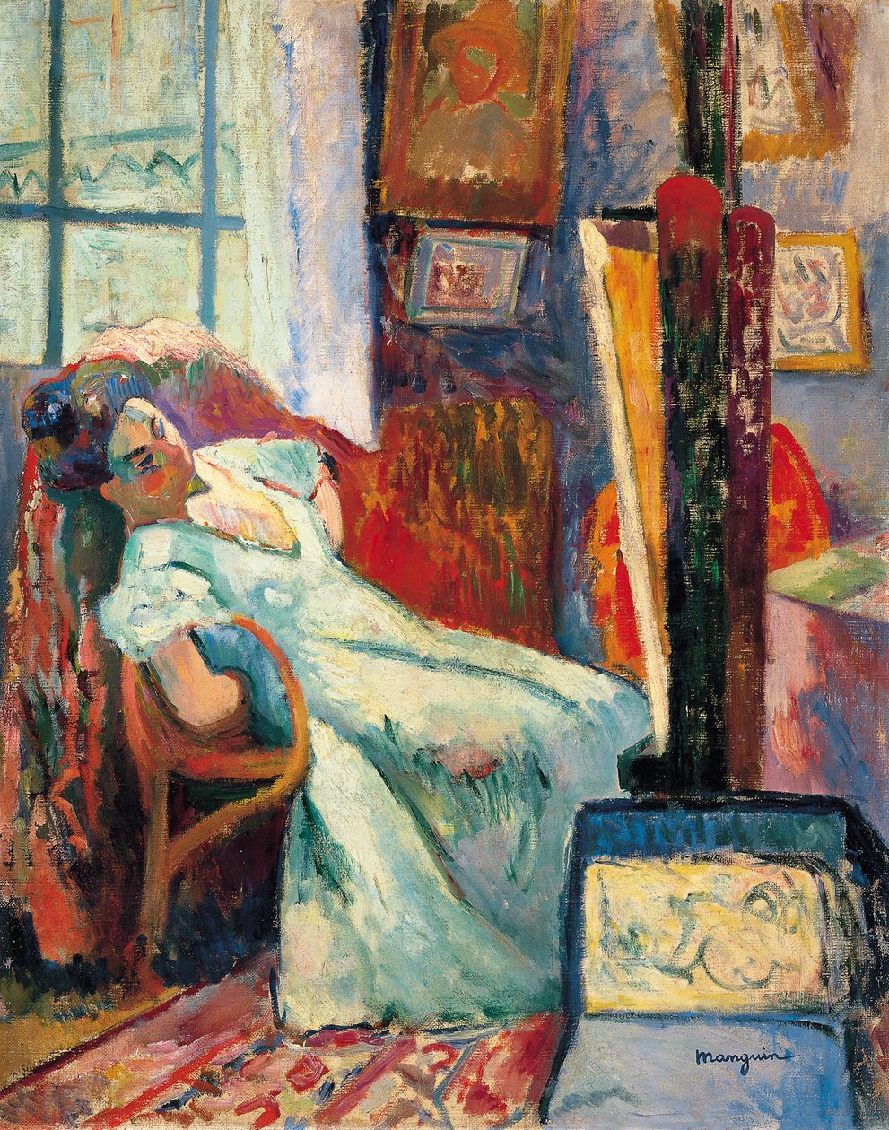 Model Resting, 1905 od Henri Charles Manguin