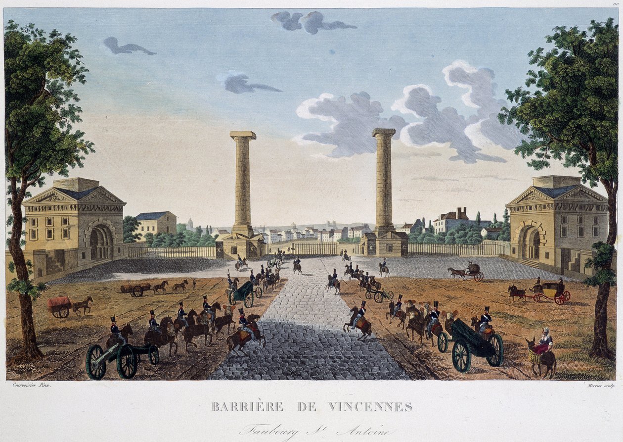 Vincenneská bariéra - in "Vues de Paris od Henri Courvoisier Voisin