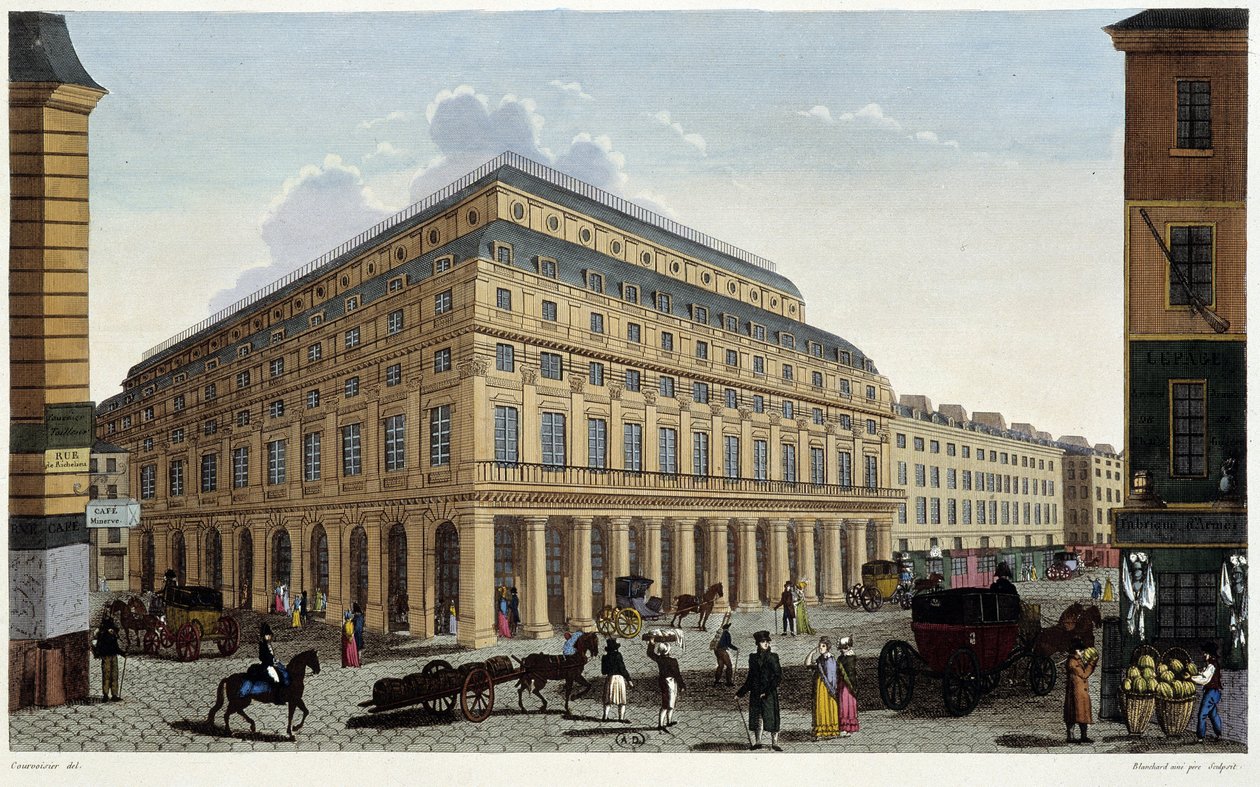Francouzské divadlo. Gravírování Courvoisier od Henri Courvoisier Voisin
