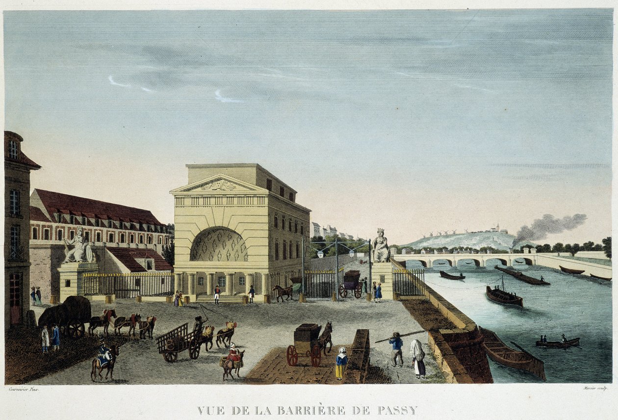 Barrière de Passy - in "Vue de Paris en 1810: les barriers de Paris" by Courvoisier, od Henri Courvoisier Voisin